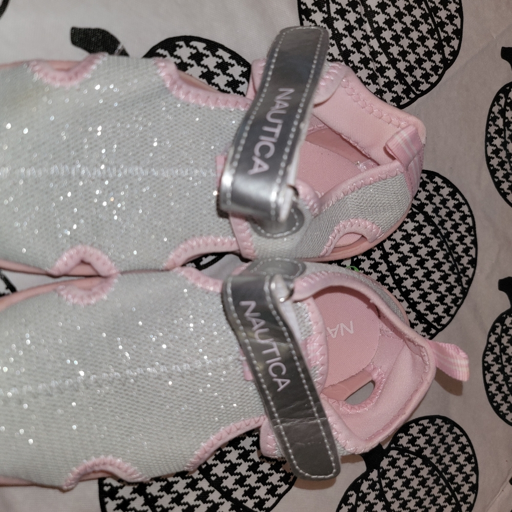 Toddler girls nautica pink aqua shoes